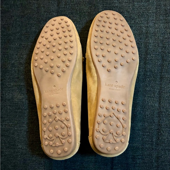 Kate Spade Bernice Suede Driving Moccasins Camel Loafers Size 8.5 EUC - Picture 7 of 7